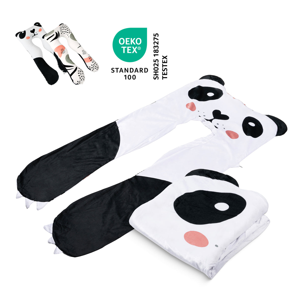 Náhradní povlak pro dětský polštář - mikroplyš (panda)