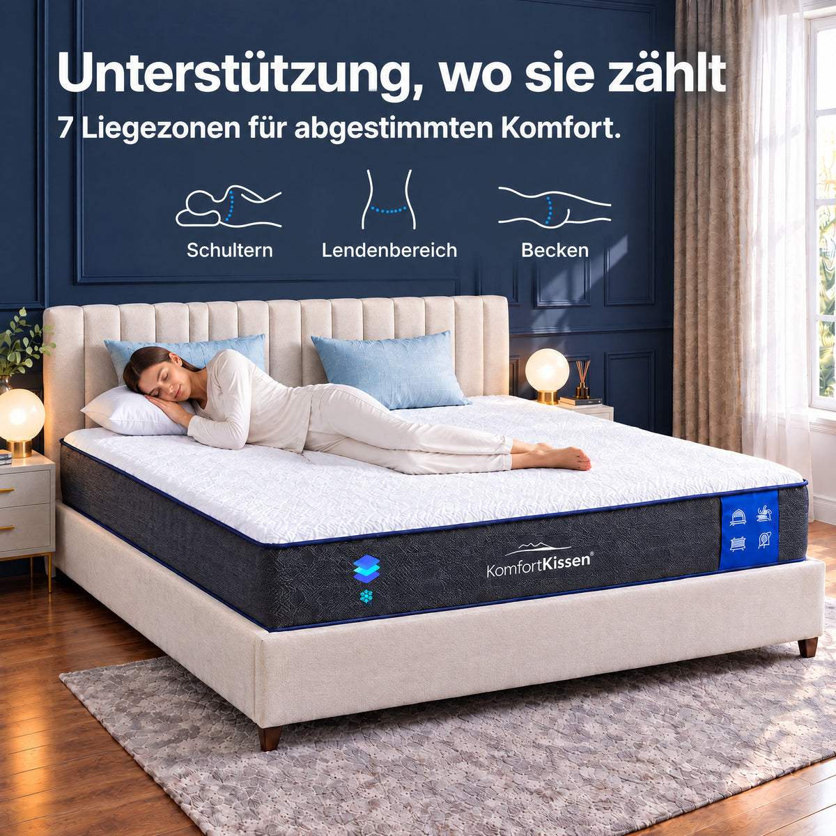 Prémiová 7zónová komfortní matrace