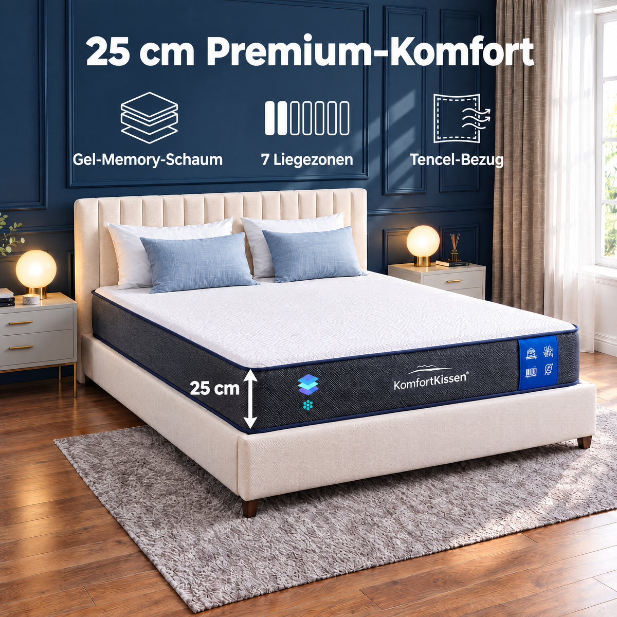 Prémiová 7zónová komfortní matrace