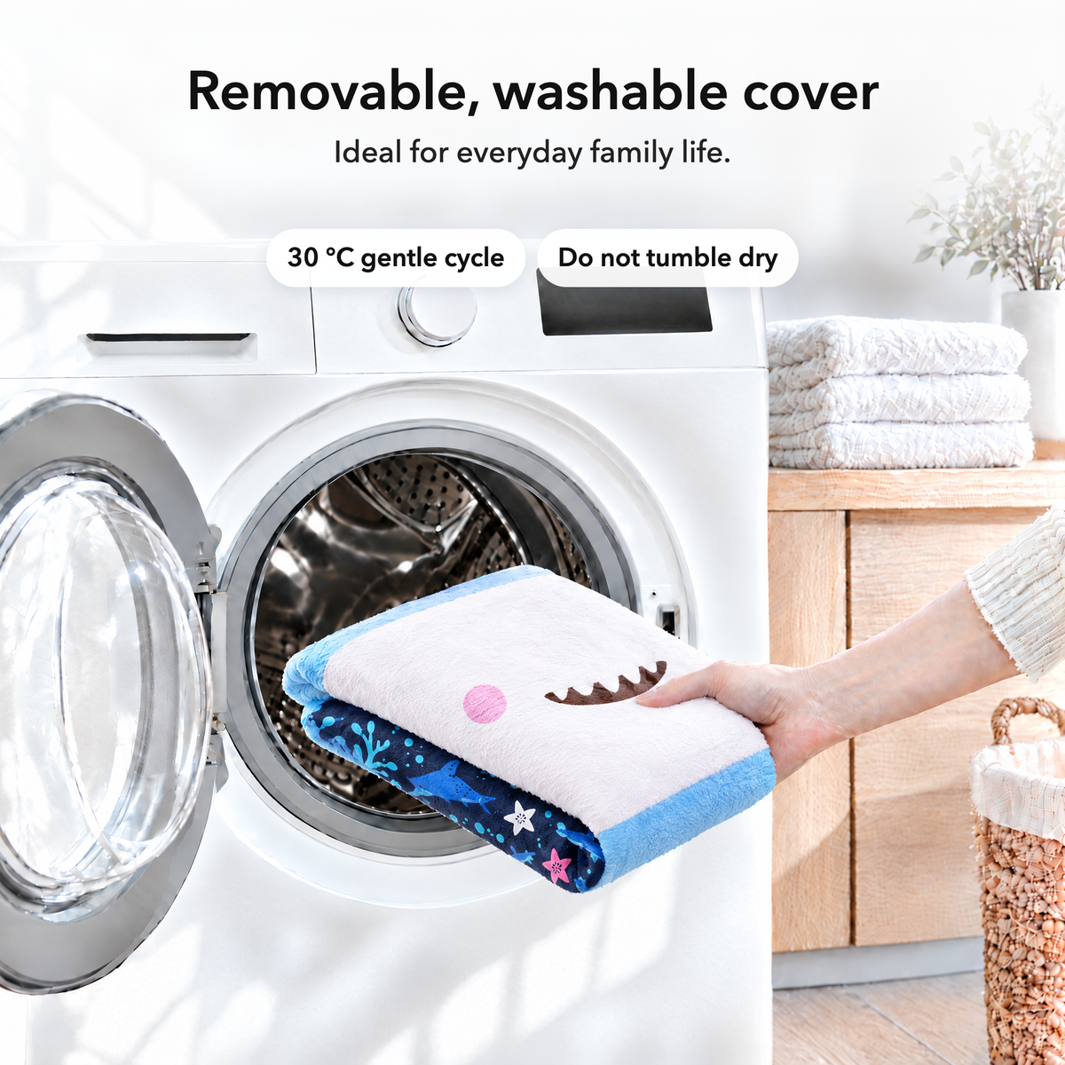 Shark – Removable, washable cover