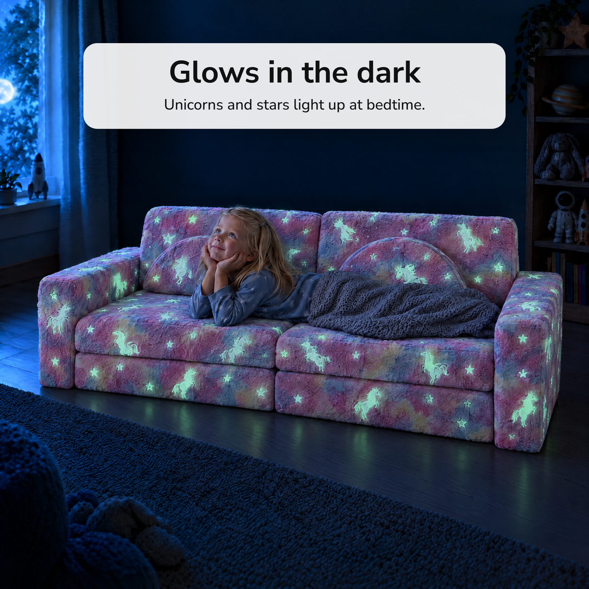 Glow Unicorn · Świecący jednorożec · Svítící jednorožec – Glows in the dark
