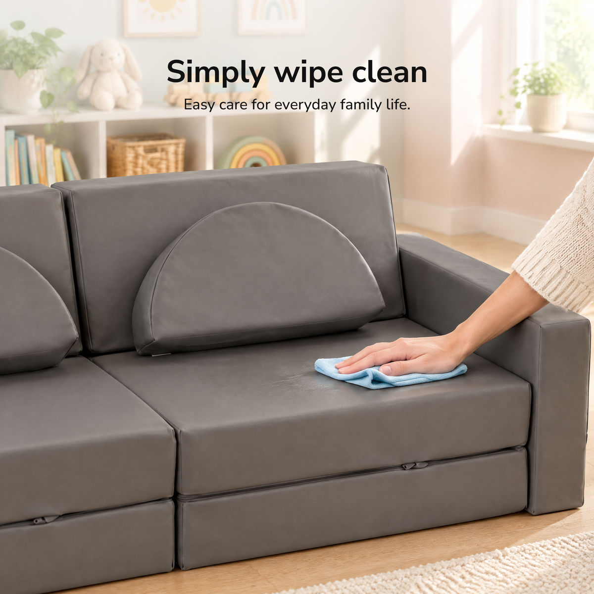 Gray · Szary · Šedá – Simply wipe clean